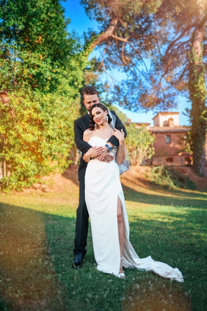Wedding couple, Newlyweds, portrait