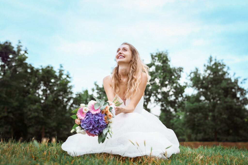 Bride, Wedding day, bouquet