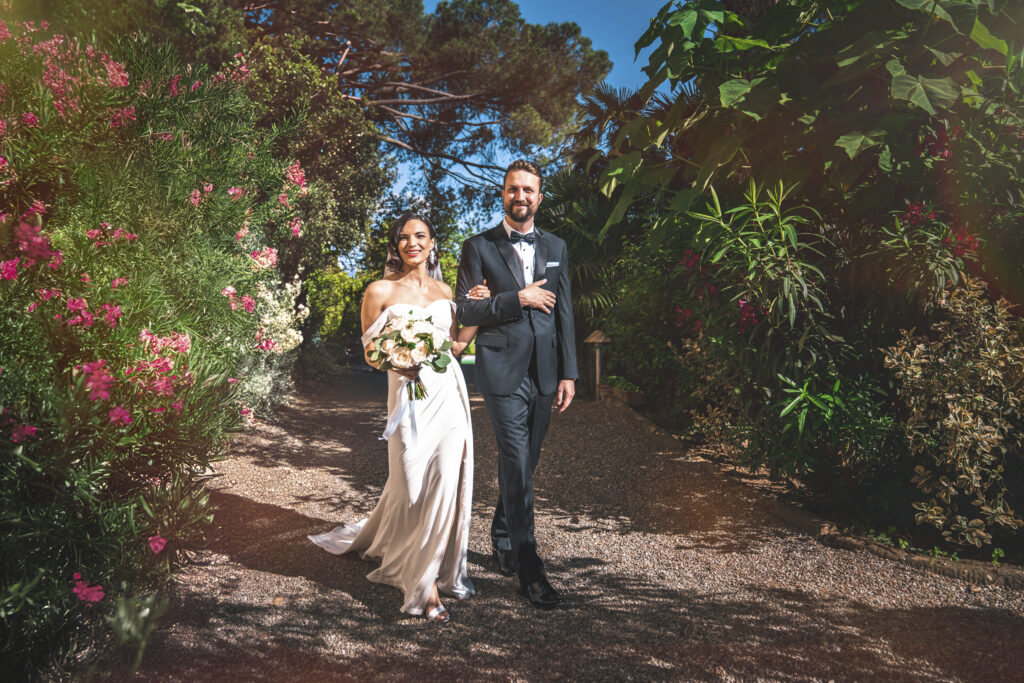 Wedding couple, newlyweds, Tuscany